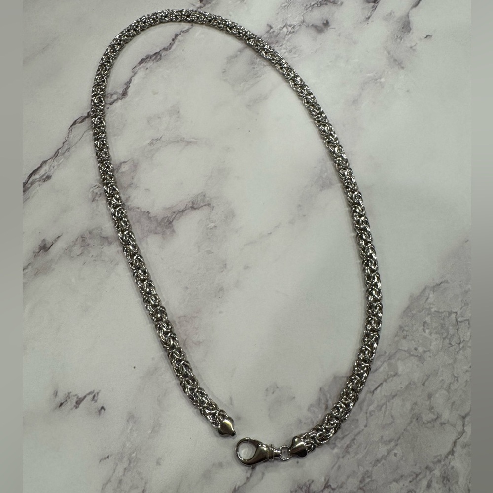 Sterling Silver Byzantine Necklace
